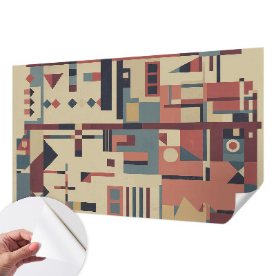 Self-adhesive photo wallpaper with an abstract composition
