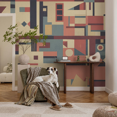Self-adhesive photo wallpaper with an abstract composition