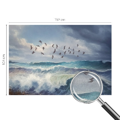 Stick-on wall mural Sea waves