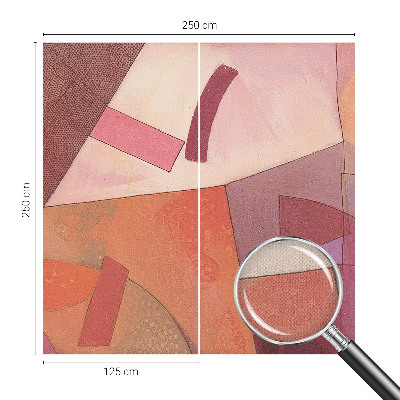Removable wall mural wallpaper Colorful forms