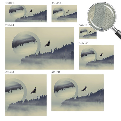 Removable wall mural Forest landscape