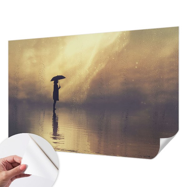 Peel and stick wall mural for kids' room with a mysterious scene