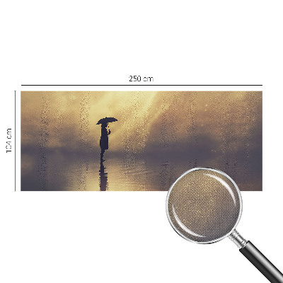 Peel and stick wall mural for kids' room with a mysterious scene