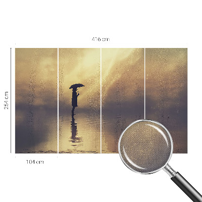 Peel and stick wall mural for kids' room Mysterious scene
