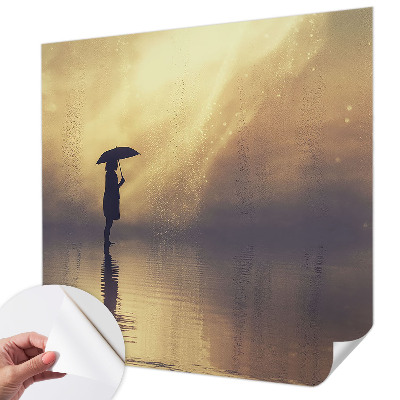 Peel and stick wall mural for kids' room with a mysterious scene