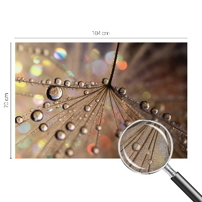 Peel and stick wall mural for living room with a pearl drops pattern