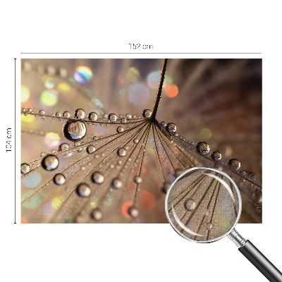 Peel and stick wall mural for living room with a pearl drops pattern