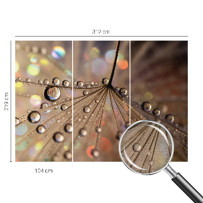 Peel and stick wall mural for living room Pearl drops