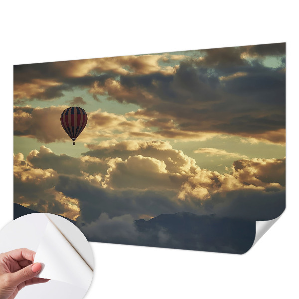Nursery wall mural Balloon in the clouds