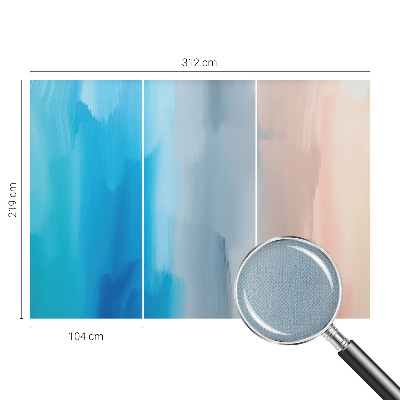 Peel and stick wallpaper mural with a colorful abstract design
