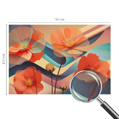Removable wall mural featuring the “Flowers of the Senses” design