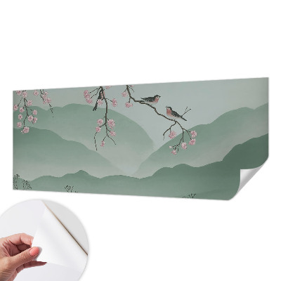 Removable wall mural wallpaper Japanese serenade