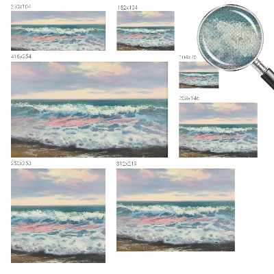 Peel and stick wall mural for bedroom with a seascape design
