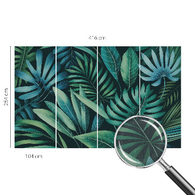 3D wall mural Tropical leaves