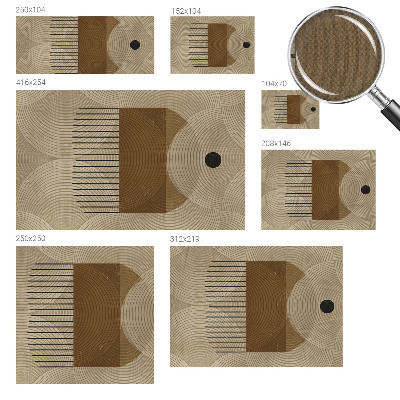 Peel and stick wall mural for kids' room Geometry of harmony