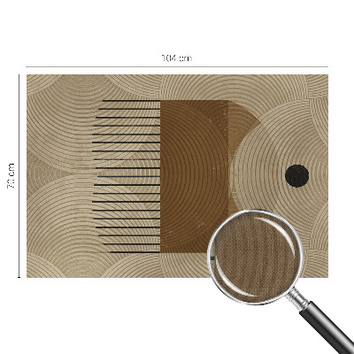 Peel and stick wall mural for kids' room featuring a geometric 