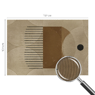 Peel and stick wall mural for kids' room featuring a geometric 
