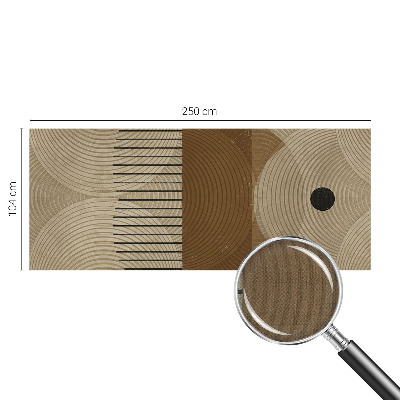 Peel and stick wall mural for kids' room featuring a geometric 