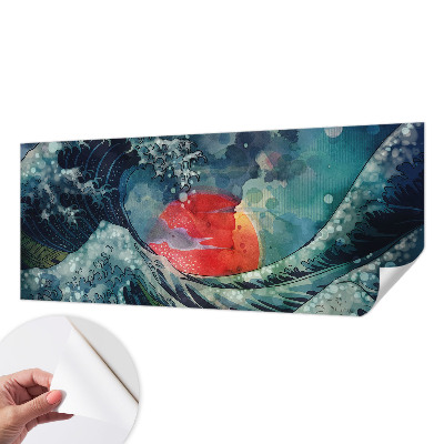 3D photo wallpaper mural with an oceanic eastern scene
