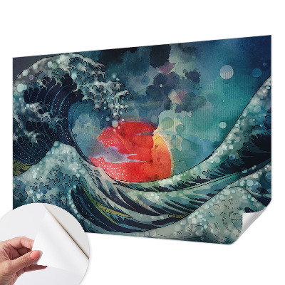 3D photo wallpaper mural with an oceanic eastern scene
