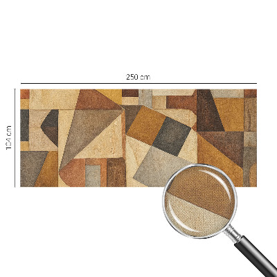 Children's wall mural with a geometric abstraction design