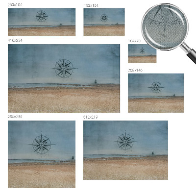 Baby room wall mural with a nautical adventures theme