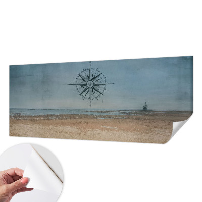 Baby room wall mural with a nautical adventures theme