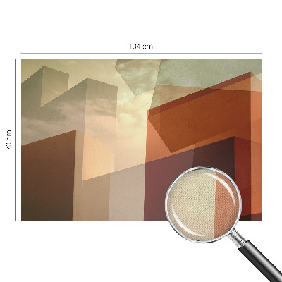 Peel and stick wall mural Abstract shapes