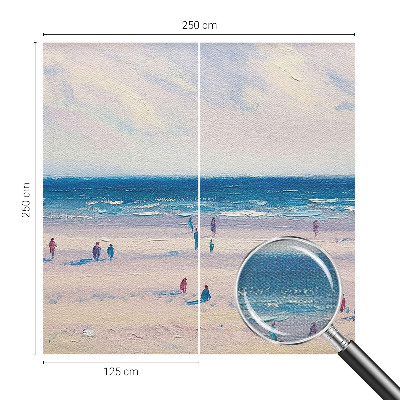 Self-adhesive photo wallpaper with a seascape motif