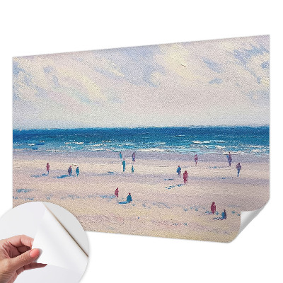 Self-adhesive photo wallpaper with a seascape motif