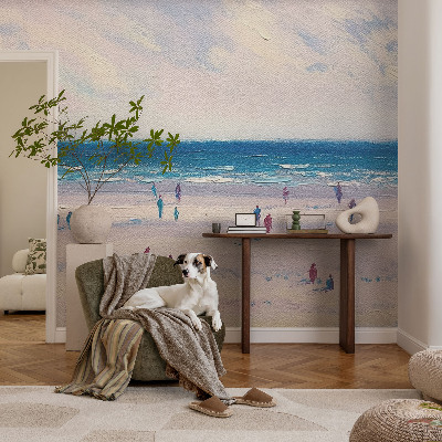 Self-adhesive photo wallpaper with a seascape motif