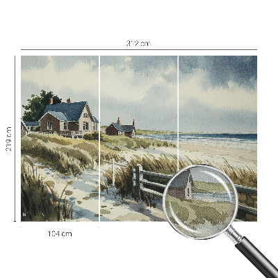 Stick-on wall mural Beach dunes