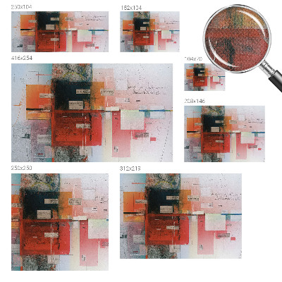 Peel and stick wall mural for living room Abstract composition