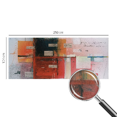 Peel and stick wall mural for living room with an abstract composition
