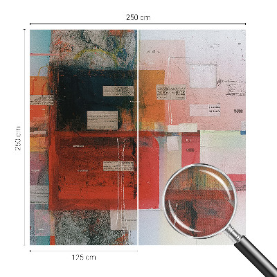 Peel and stick wall mural for living room Abstract composition