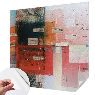 Peel and stick wall mural for living room Abstract composition