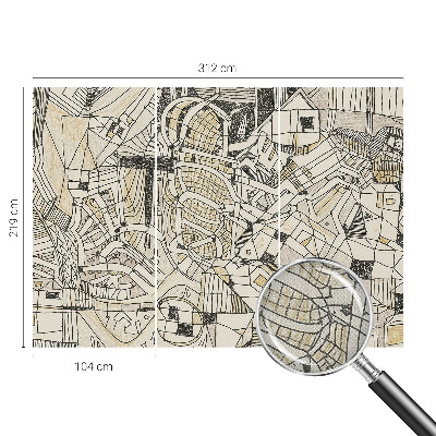 3D photo wallpaper mural Geometric abstraction