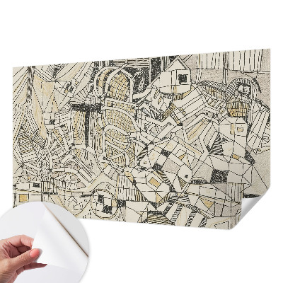 3D photo wallpaper mural Geometric abstraction