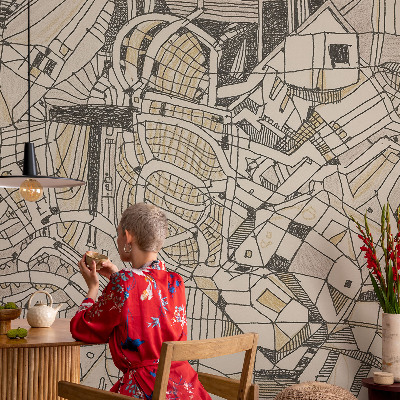3D photo wallpaper mural Geometric abstraction