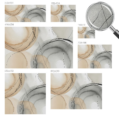 Peel and stick wall mural for kids' room Geometric harmony