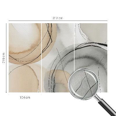 Peel and stick wall mural for kids' room Geometric harmony