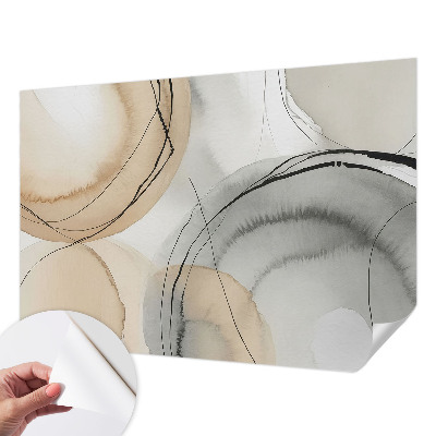 Peel and stick wall mural for kids' room Geometric harmony