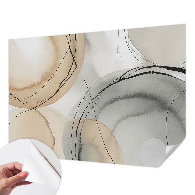 Peel and stick wall mural for kids' room Geometric harmony