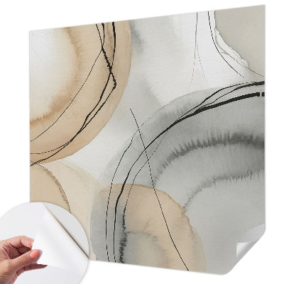 Peel and stick wall mural for kids' room Geometric harmony