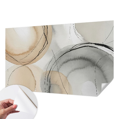 Peel and stick wall mural for kids' room Geometric harmony