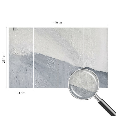 Baby room wall mural with subtle textured pattern