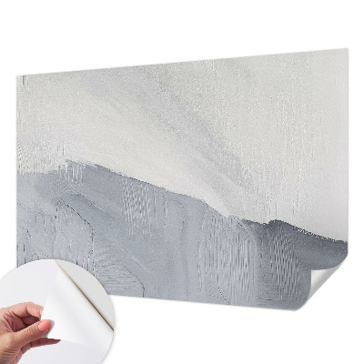 Baby room wall mural with subtle textured pattern