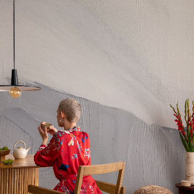 Baby room wall mural with subtle textured pattern