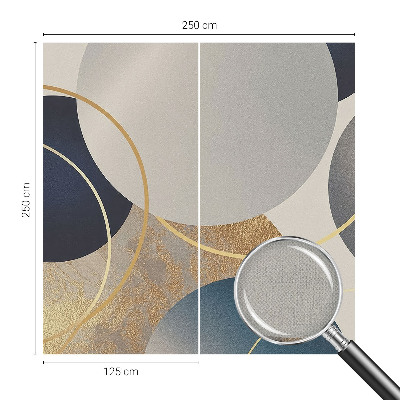 Peel and stick wall mural Creative circles