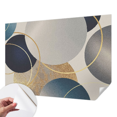 Peel and stick wall mural Creative circles